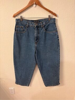 Vintage Halston High-Rise Denim Capri Jeans Size 12